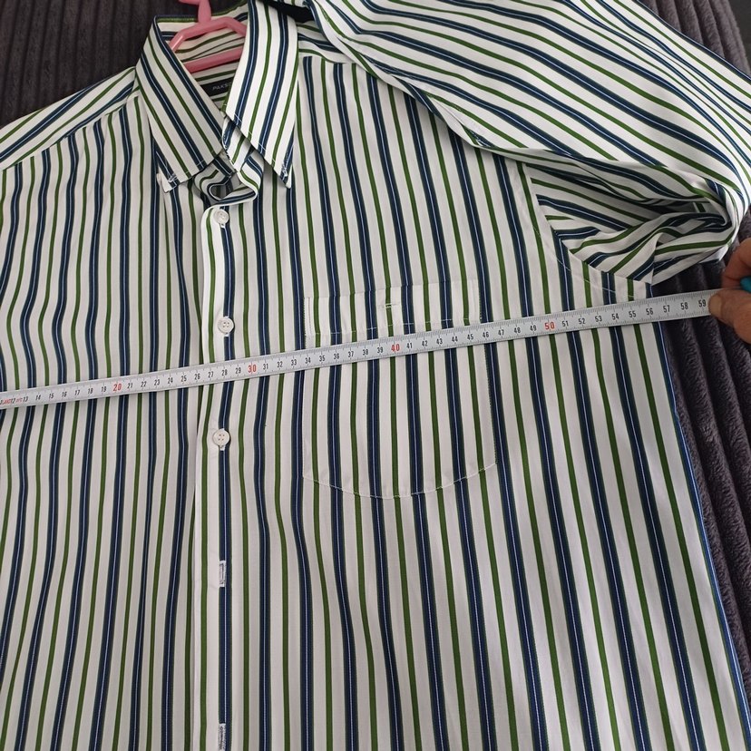 Çizgili Uzun Kollu Erkek Gömlek - Görsel 4