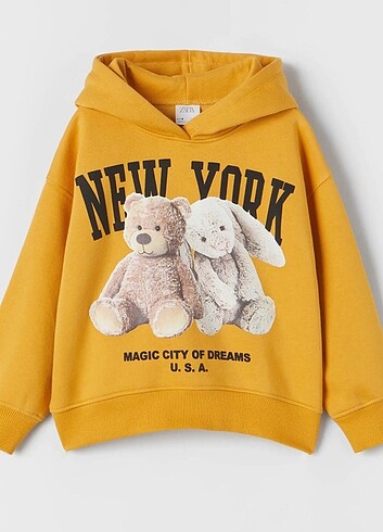 Sarı New York Sweatshirt
