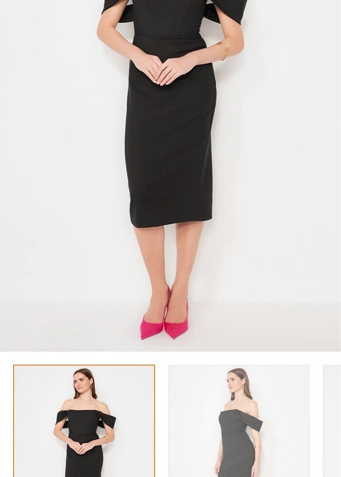 Trendyolmilla Siyah Elbise - Görsel 2