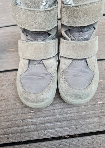 Gri  Çocuk Kürklü Bot - Görsel 4