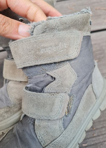 Gri  Çocuk Kürklü Bot - Görsel 3