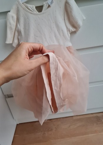 Somon tütülü elbise - Görsel 3