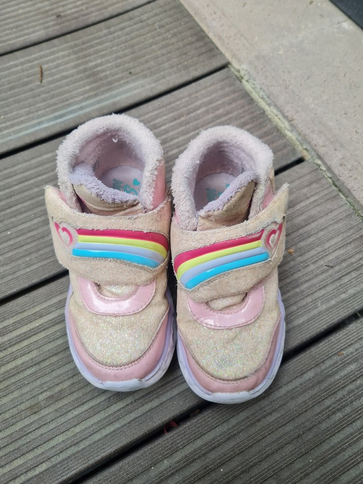 Pembe cırt cırtlu skechers bot - Görsel 2