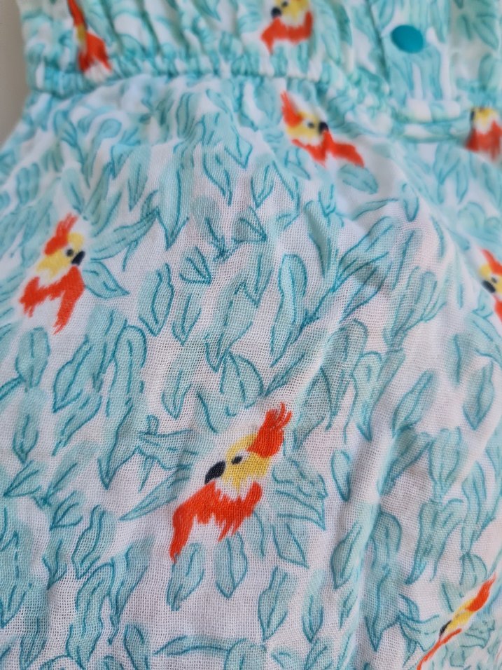 Turkuaz Renkli yazlık Kız Elbisesi - Görsel 3