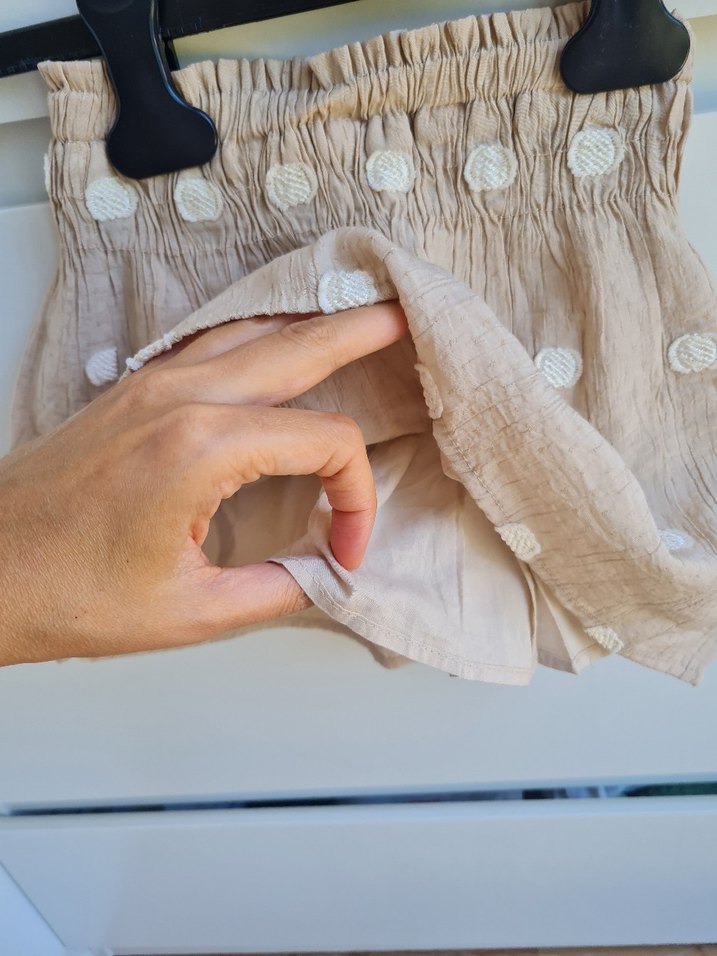 ZARA Bej Puantiyeli Kız Çocuk Etek - Görsel 2