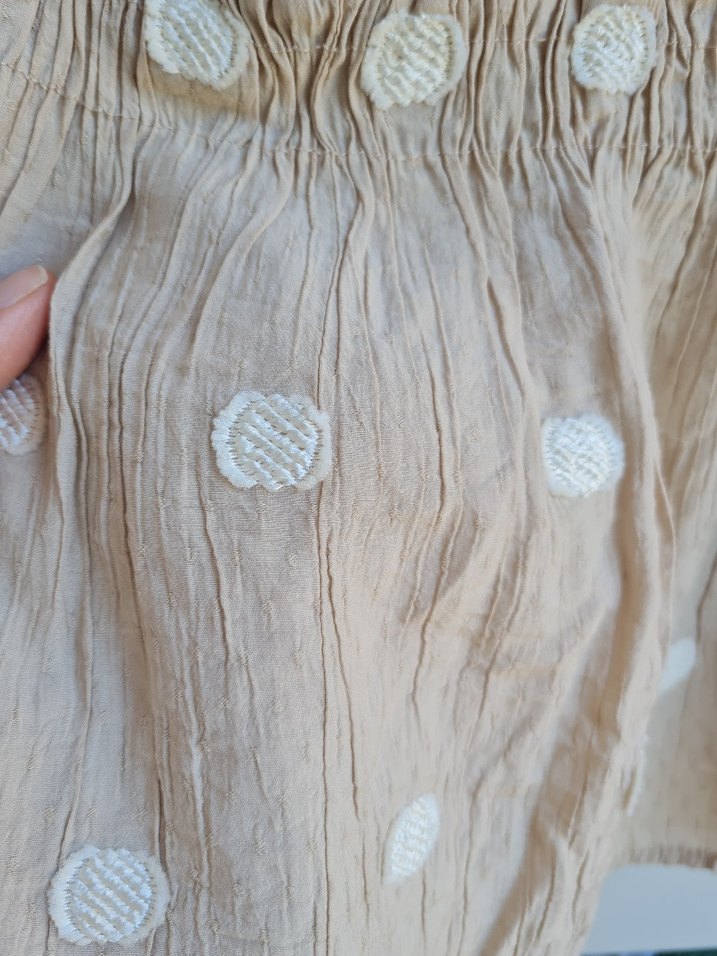 ZARA Bej Puantiyeli Kız Çocuk Etek - Görsel 4