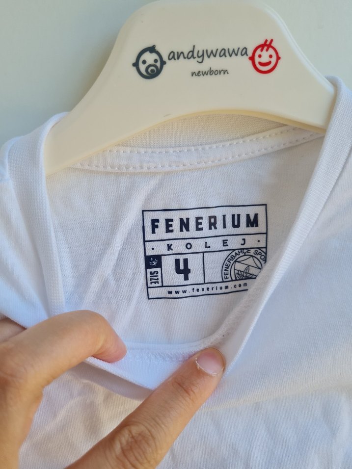 Beyaz Erkek Çocuk Fenerbahçe Baskılı Tişört - Görsel 2