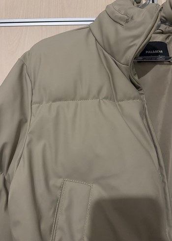 Bej Kadın Şişme Mont - Görsel 3