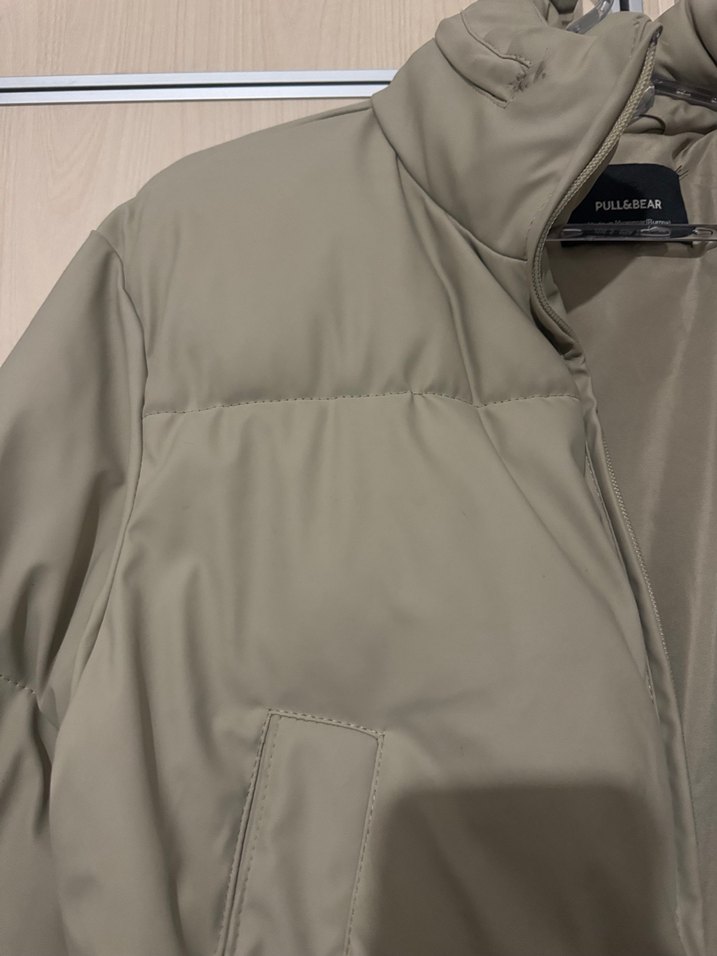 Bej Kadın Şişme Mont - Görsel 3