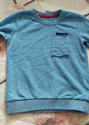 Renkli Erkek Çocuk Düğmeli Yeşil Kazak - Görsel 5