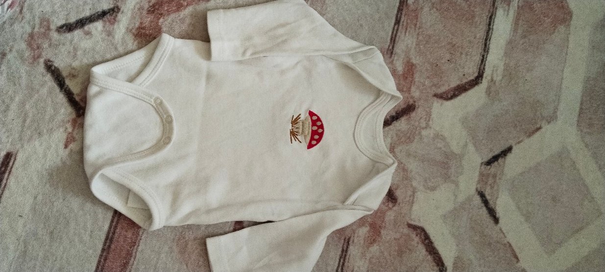 Düğmeli Beyaz Erkek Bebek Atlet - Görsel 3