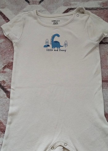 Bebek Erkek Kısa Kollu Pamuklu Tulum - Görsel 2