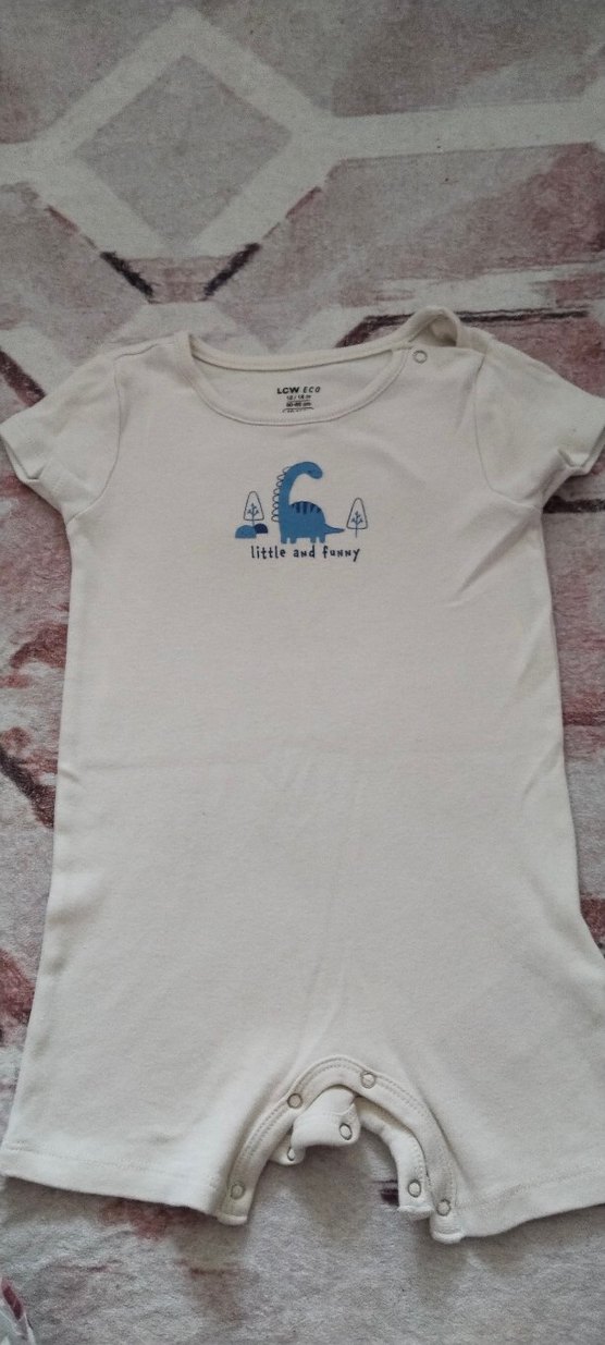 Bebek Erkek Kısa Kollu Pamuklu Tulum - Görsel 4