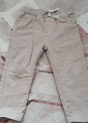 Düğmeli Bej Erkek Çocuk Pantolonu - Görsel 2