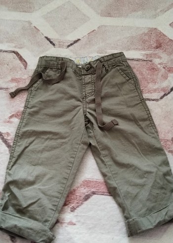 Kemerli Erkek Çocuk Keten Pantolon - Görsel 2