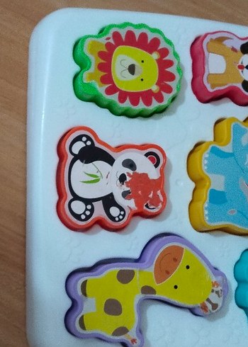 Renkli Hayvan Figürlü Çocuk Yapbozu - Görsel 3