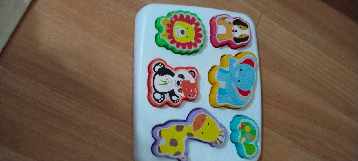 Renkli Hayvan Figürlü Çocuk Yapbozu - Görsel 3