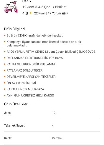 Diğer KIZ ÇOCUK BİSİKLET