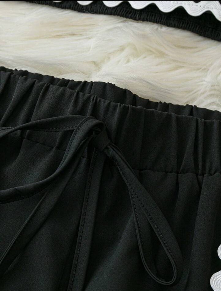 Özel tasarım şerit detaylı gecelik üçlü - Görsel 4