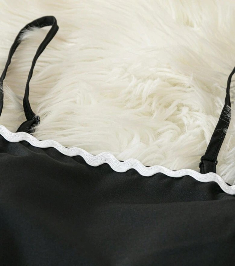 Özel tasarım şerit detaylı gecelik üçlü - Görsel 3