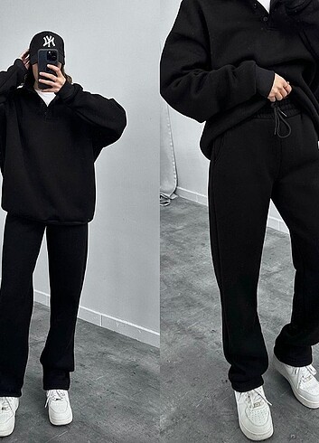 Kışlık bayan sweatshirt takımı
