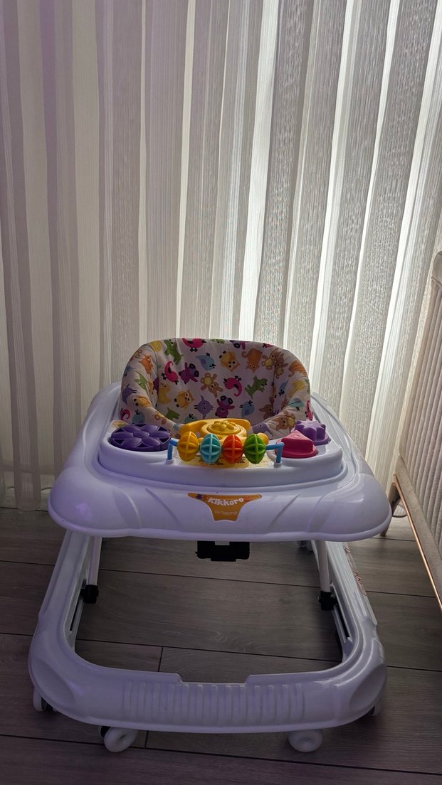 Renkli Desenli Bebek Yürüteci - Görsel 2