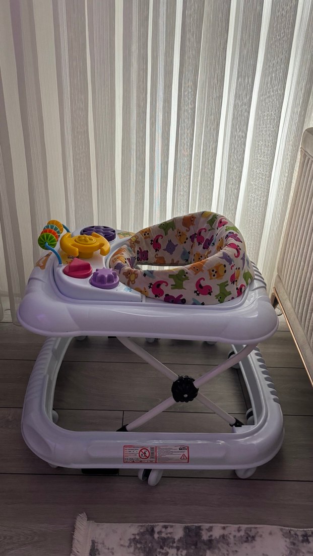 Renkli Desenli Bebek Yürüteci - Görsel 3