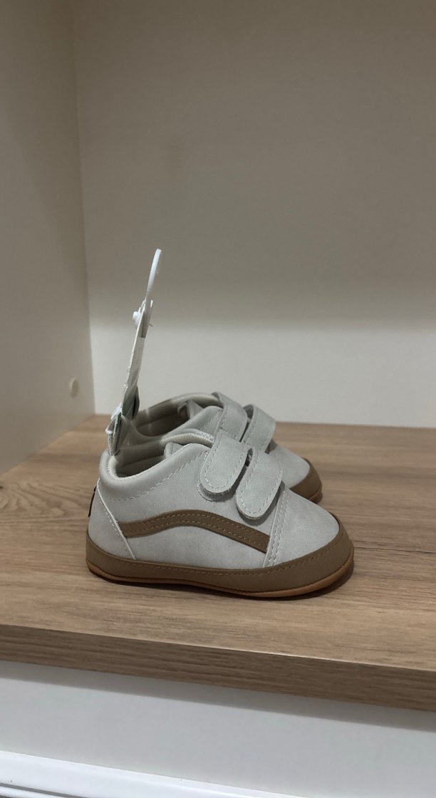 Gri Beyaz Erkek Bebek İlk Adım Ayakkabısı - Görsel 2