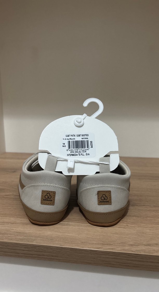 Gri Beyaz Erkek Bebek İlk Adım Ayakkabısı - Görsel 3