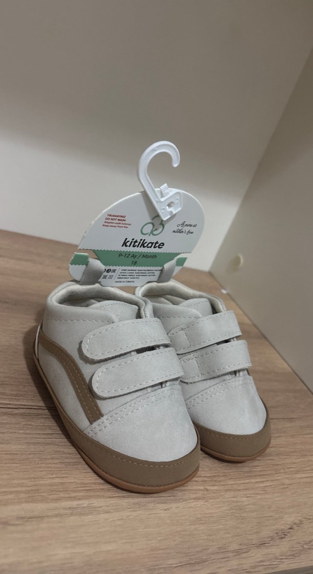 Gri Beyaz Erkek Bebek İlk Adım Ayakkabısı - Görsel 4
