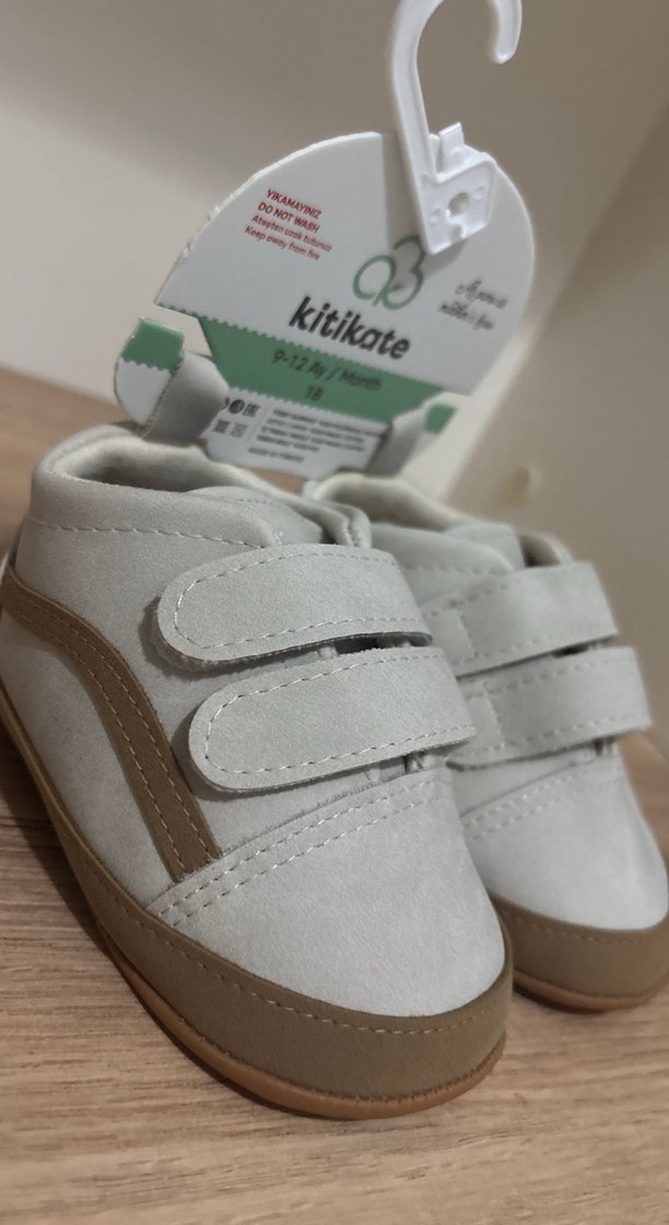 Gri Beyaz Erkek Bebek İlk Adım Ayakkabısı - Görsel 5