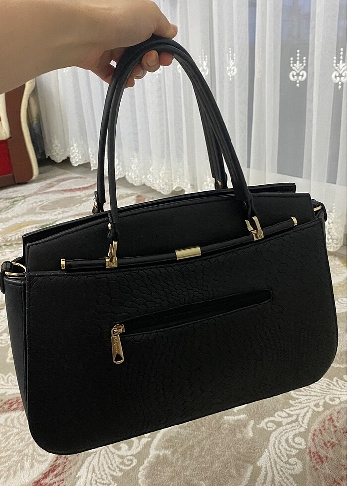 Siyah şık çanta - Görsel 2