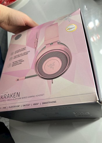 Razer Kraken Quartz Pembe Gaming Kulaklık - Görsel 2