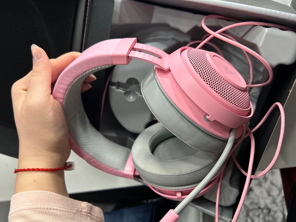 Razer Kraken Quartz Pembe Gaming Kulaklık - Görsel 4
