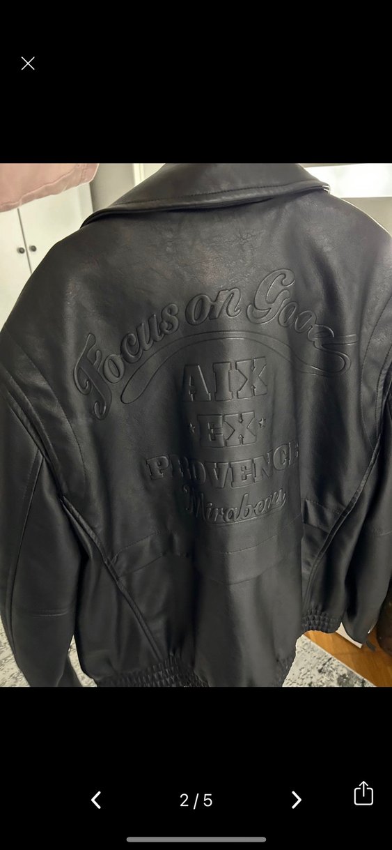 Bershka Siyah Deri Biker Ceket - Görsel 2