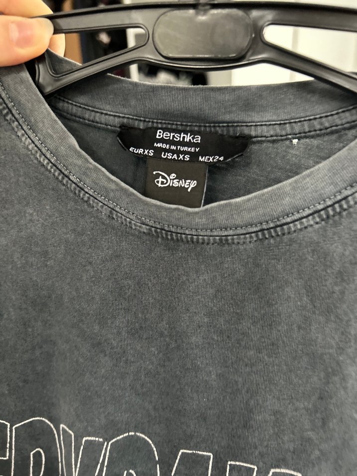 Bershka Gri Baskılı Kısa Kollu Kadın Tişört - Görsel 2