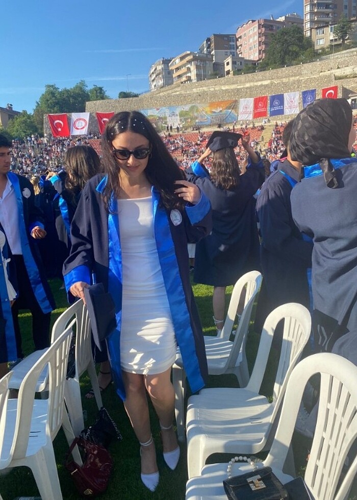 Drapeli Midi elbise - Görsel 2