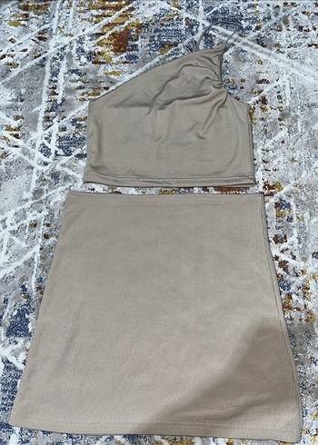 Tek Omuz crop etek - Görsel 2