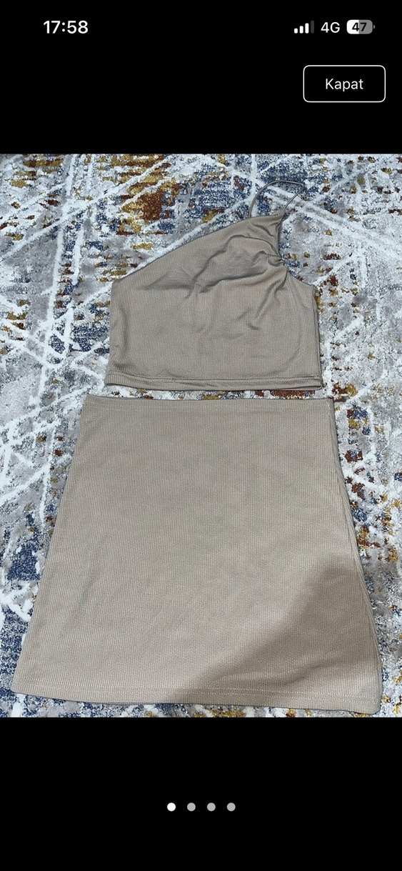 Tek Omuz crop etek - Görsel 2