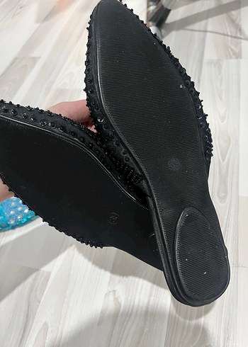 Boncuk İşlemeli Parlak Çok Renkli Kadın Terlik - Görsel 7