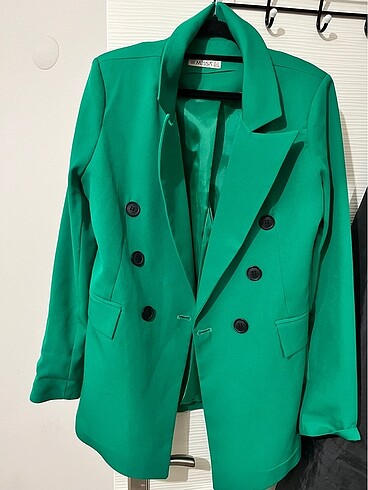Yeşil blazer ceket