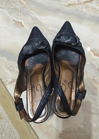 Diger Siyah Yılan Desenli Stiletto Topuklu Kadın Ayakkabı - Görsel 7