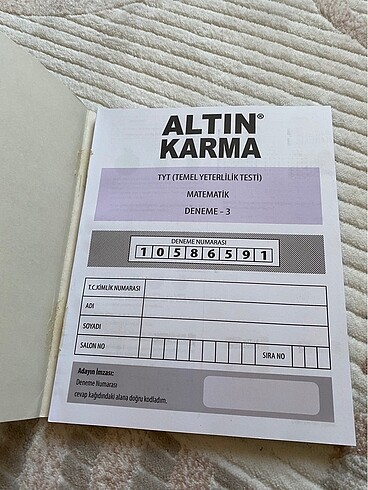 TYT Matematik Altın Karma Denemesi 10 lu 40 sorulu Deneme