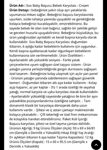 Soobaby anne yanı beşik - Görsel 9