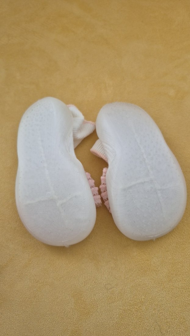 Kız Bebek Pembe Örgü İlk Adım Ayakkabısı - Görsel 4