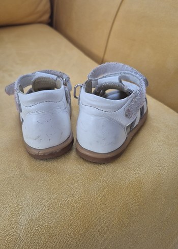 Kız Çocuk Beyaz cırtcırtlı Sandalet - Görsel 5