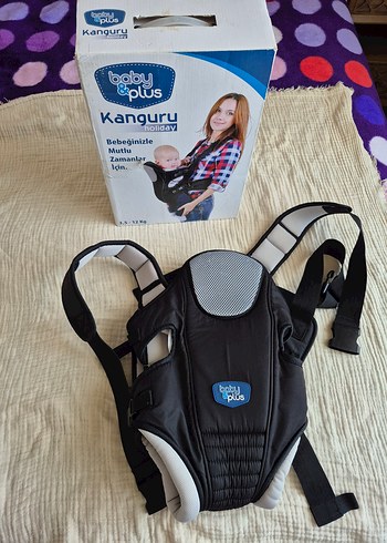 Babyplus Siyah Bebek kanguru - Görsel 6