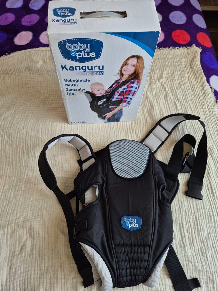 Babyplus Siyah Bebek kanguru - Görsel 4