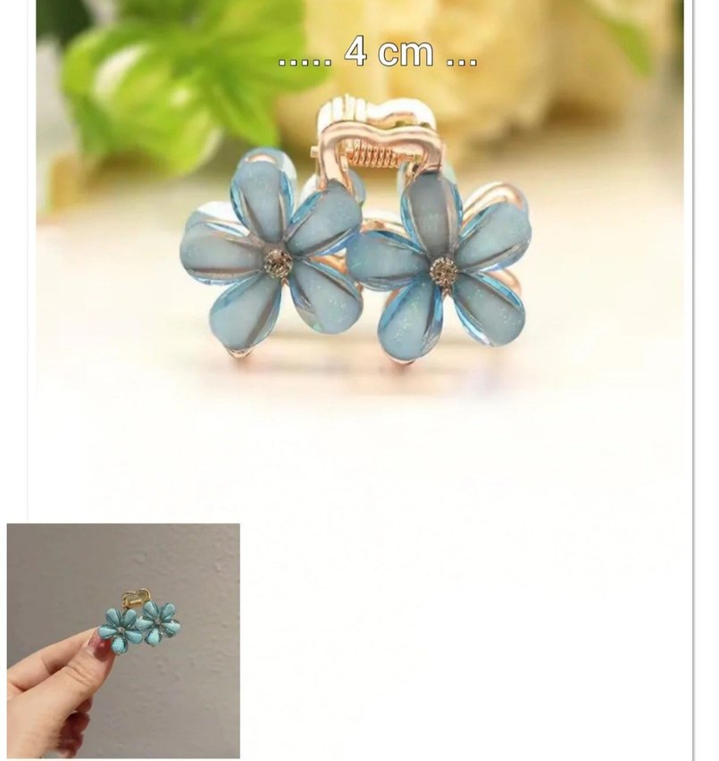 Renkli Taşlı Altın Rengi Toka - Görsel 2