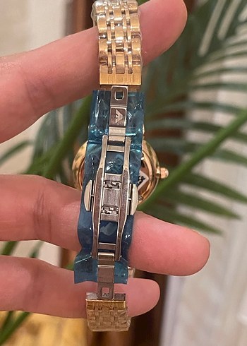 Roz Renkli Zincir Detaylı Kadın Kol Saati - Görsel 3